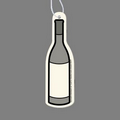 Paper Air Freshener Tag W/ Tab - Wine Bottle